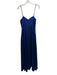 Adrianna Adrianna Papell Size 0 Blue Polyester Satin Spaghetti Strap Gown Blue / 0