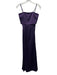 Liv Foster Size 0 Purple Polyester Satin Strapless Back Cut Out Side Zip Gown Purple / 0