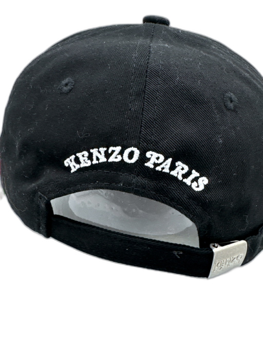 Kenzo NWT Black Canvas Solid Dad Men's Hat Black