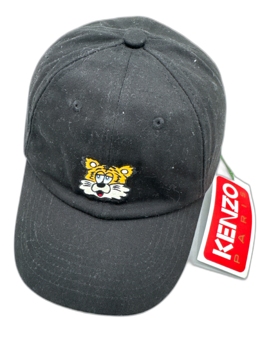 Kenzo NWT Black Canvas Solid Dad Men's Hat Black