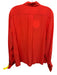 Chloe Size 44 / 8 Orange Silk Long Sleeve Button Up & Collar French Cuff Top Orange / 44 / 8