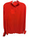 Chloe Size 44 / 8 Orange Silk Long Sleeve Button Up & Collar French Cuff Top Orange / 44 / 8