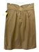 Sea New York Size 12 Khaki Cotton Blend Waistband Detail Button Close Midi Skirt Khaki / 12