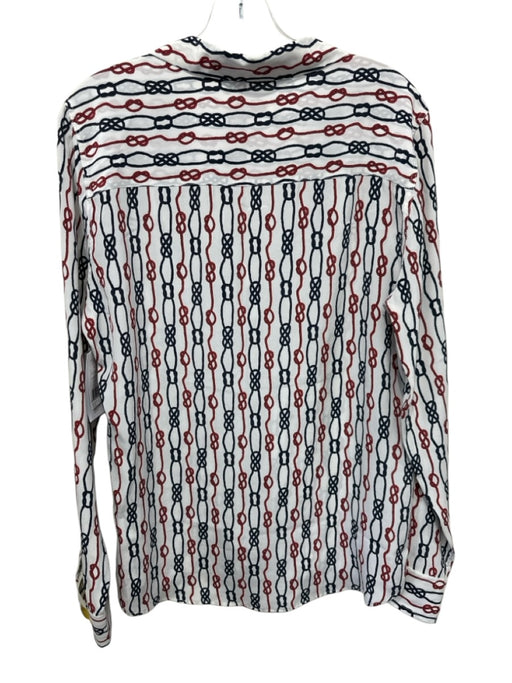 Equipment Size L White, Red & Black Silk Long Sleeve Ropes Top White, Red & Black / L