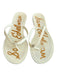 Sam Edelman Shoe Size 11 White Manmade Material Jelly Logo Flat Thong Sandals White / 11