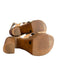 Steve Madden Shoe Size 6 Brown Leather & Manmade Strappy Ankle Strap Shoes Brown / 6