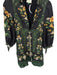 Farm Rio Size XS Black & Green Viscose Long Balloon Sleeve Botanical Dress Black & Green / XS