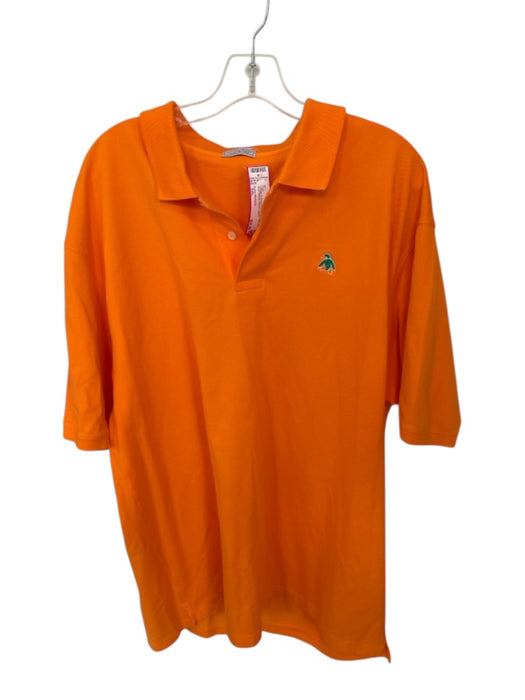 Putter Winbrook Size XXL Orange & Green Print Pima Cotton Solid Men's Polo Orange & Green Print / XXL
