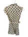 Olivaceous Size S Tan & black Cotton Short Sleeve Polka Dot Button Down Dress Tan & black / S