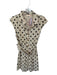 Olivaceous Size S Tan & black Cotton Short Sleeve Polka Dot Button Down Dress Tan & black / S
