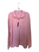 Vineyard vines Pink Cotton Solid Half Zip Long Sleeve Men's Pullover Pink / XXL