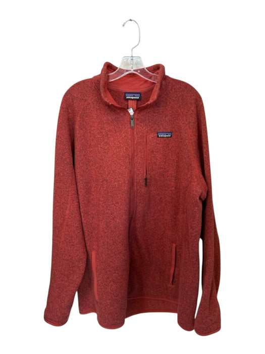 Patagonia Size Est XXL Rust Polyester full zip Athletic Men's Jacket Rust / Est XXL