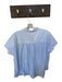 XiRENA Size XS Baby Blue Cotton Cap Sleeve Button Down Collar Top Baby Blue / XS
