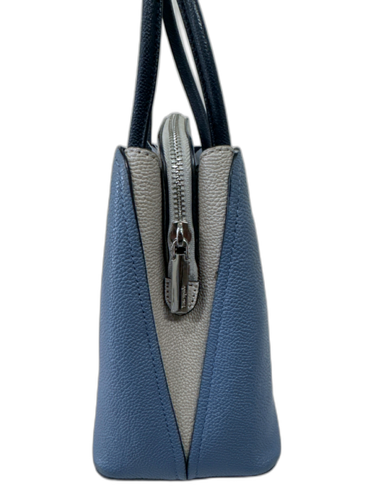 Kate Spade Blue & Grey Leather Top Handles Detachable Straps Shoulder Bag Blue & Grey / Medium