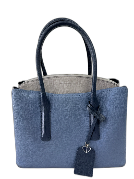 Kate Spade Blue & Grey Leather Top Handles Detachable Straps Shoulder Bag Blue & Grey / Medium