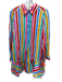 Tuckernuck Size M Multicolor Linen & Cotton Striped Button Front Dress Multicolor / M