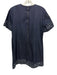 Cinq a Sept Size 6 Dark Wash Cotton Blend Denim Frayed Detail Short Sleeve Dress Dark Wash / 6