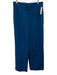 Zara Size M Dark Blue Polyester & Viscose High Rise Wide Leg Zip & Hook Pants Dark Blue / M