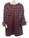 Tuckernuck Size XS Pink, Blue, Burgundy Polyester Blend Long Cuff Sleeve Dress Pink, Blue, Burgundy / XS