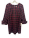 Tuckernuck Size XS Pink, Blue, Burgundy Polyester Blend Long Cuff Sleeve Dress Pink, Blue, Burgundy / XS