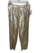 Forte_Forte Size Est M Champagne Gold Viscose Blend High Rise Shimmer Pants Champagne Gold / Est M