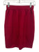 St. John Collection Size 6 Red No Fabric Tag Elastic Waistband Knit Pencil Skirt Red / 6