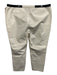 Lafayette 148 Size XXL White & Animal Cotton Straight Leg Black Waistband Pants White & Animal / XXL