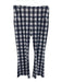 Smith & Quinn Size L Blue Polyester & Elastane Plaid Front Pocket Bootcut Pants Blue / L
