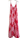 Buddy Love Size Medium Red & Pink Polyester Lined Tye Dye Scoop Back Dress Red & Pink / Medium