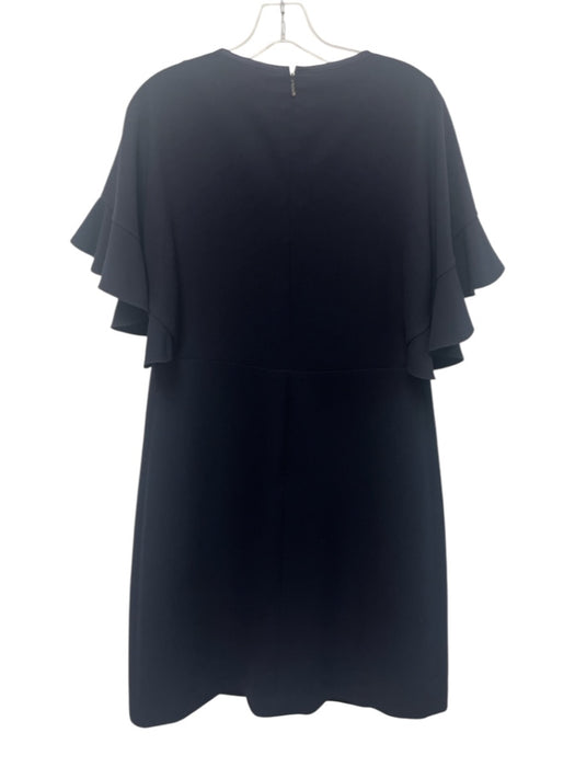 Elie Tahari Size 12 Midnight blue Triacetate Blend 1/2 Flutter Sleeve Dress Midnight blue / 12