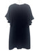 Elie Tahari Size 12 Midnight blue Triacetate Blend 1/2 Flutter Sleeve Dress Midnight blue / 12