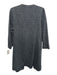 Eileen Fisher Size M Gray & Black Cotton Blend Open Front Crosshatch Trench Coat Gray & Black / M