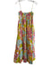 S/W/F Size XS Multi Cotton Spaghetti Strap Abstract Floral Ankle Length Dress Multi / XS