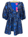 Lilly Pulitzer Size xs / 2 Blue, Black & Gold Polyester Blend Brocade Dress Blue, Black & Gold / xs / 2