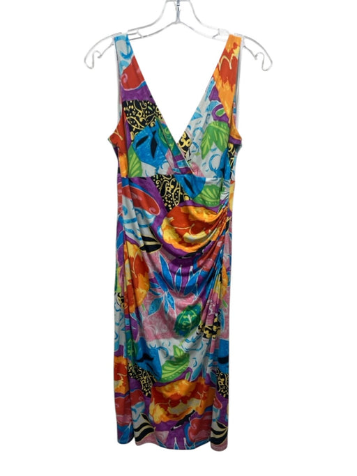 Lauren Ralph Lauren Size S / 6 Multi Color Polyester Blend Abstract Print Dress Multi Color / S / 6