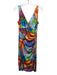 Lauren Ralph Lauren Size S / 6 Multi Color Polyester Blend Abstract Print Dress Multi Color / S / 6