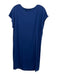 Eileen Fisher Size M Navy Rayon Blend Sleeveless Cowl Neck Knee Length Dress Navy / M
