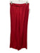 Ralph Lauren Collection Size 4 Red Silk Zip & Hook Closure Trouser Pants Red / 4