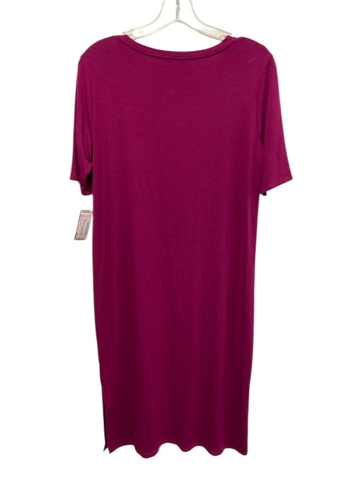 Eileen Fisher Size S Purple No Fabric Tag Short Sleeve Round Neck Dress Purple / S