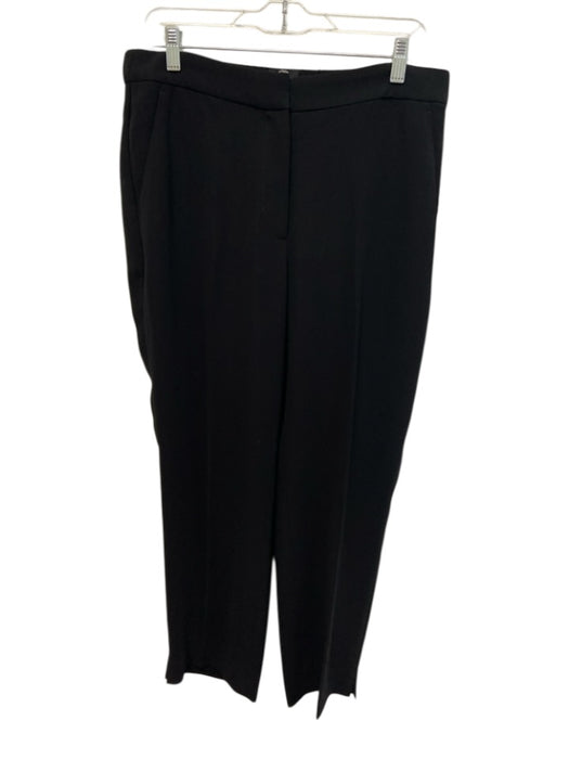 J Crew 365 Size 12 Black Polyester Zip & Hook Closure Trouser Pants Black / 12