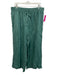 J Crew Size XL Green Linen Drawstring Waist Trouser Pants Green / XL