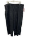 Eileen Fisher Size XL Black Linen Zip & Hook Closure Trouser Pants Black / XL