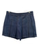 J Crew Size 2 Blue Wash Cotton Zip Close Pleat Mini Denim Shorts Blue Wash / 2