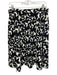 Cynthia Rowley Size M Black & White Nylon Elastic Waist Printed Pockets Skirt Black & White / M
