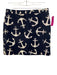 J Crew Size 4 Navy & white Cotton Blend Printed Zip Back Skirt Navy & white / 4