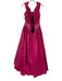 Mike Benet Size 6 Hot pink Sequined Sleeveless Gown Hot pink / 6