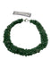 Green Stone Beads Aventurine tumbled Layered Toggle Clasp Necklace Green