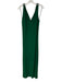 Lauren Ralph Lauren Size 16 Green Polyester Blend Sleeveless Stretch Ruched Gown Green / 16