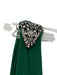 Lauren Ralph Lauren Size 16 Green Polyester Blend Sleeveless Stretch Ruched Gown Green / 16