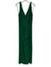 Lauren Ralph Lauren Size 16 Green Polyester Blend Sleeveless Stretch Ruched Gown Green / 16